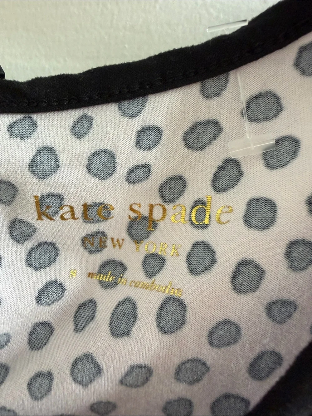 Kate Spade Sleeveless Pajama Peplum Pink Polka Dot Ruffle Hem Top Shirt Small S